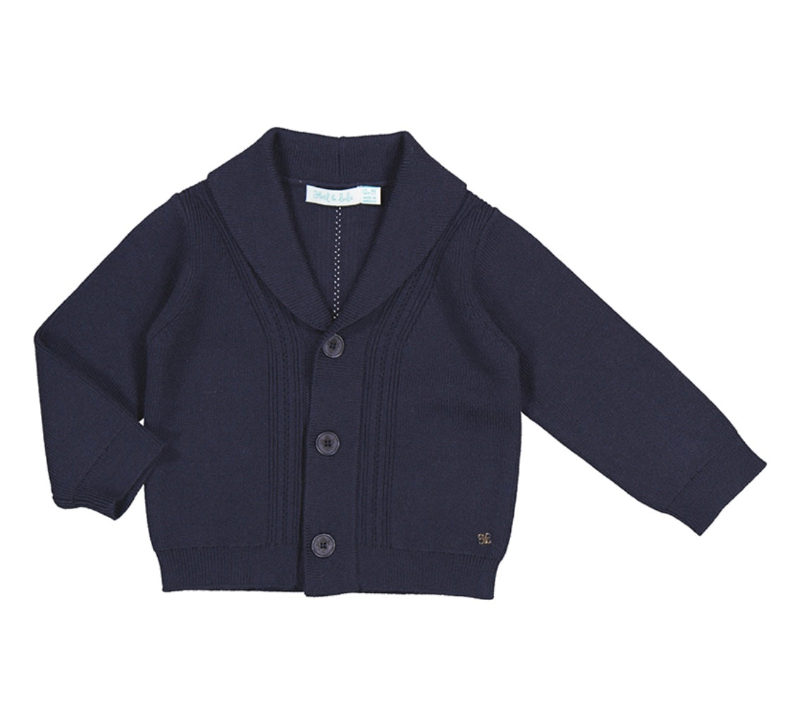 Cardigan Smoking Neck Navy
