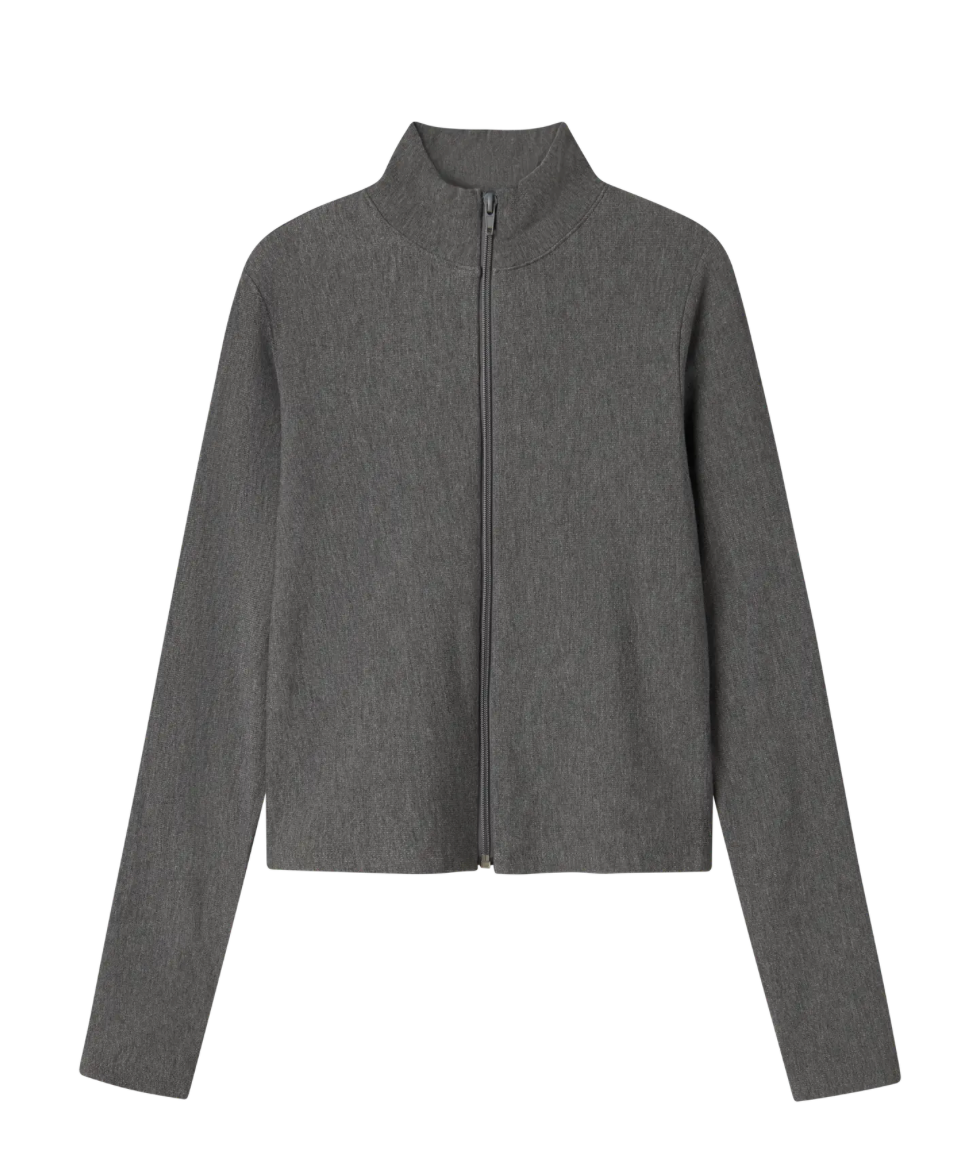 Jakke Lonja Cardigan Dark Grey Melange