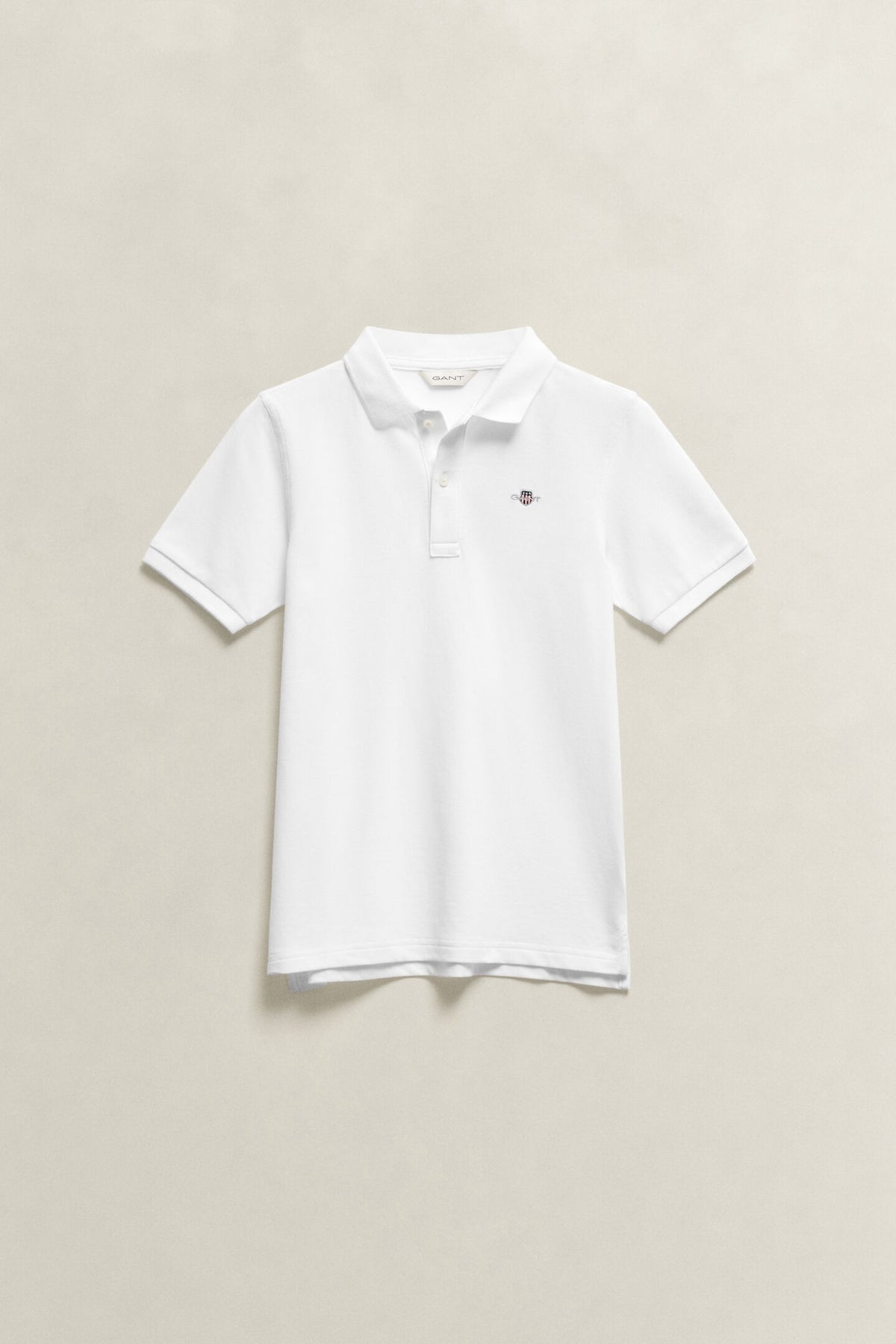 Pique Shield SS Polo White