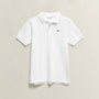 Pique Shield SS Polo White