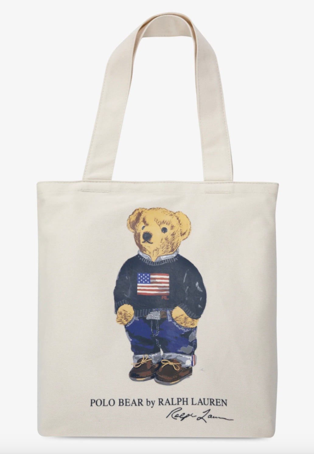 Tote Bag Polo Bear Natural