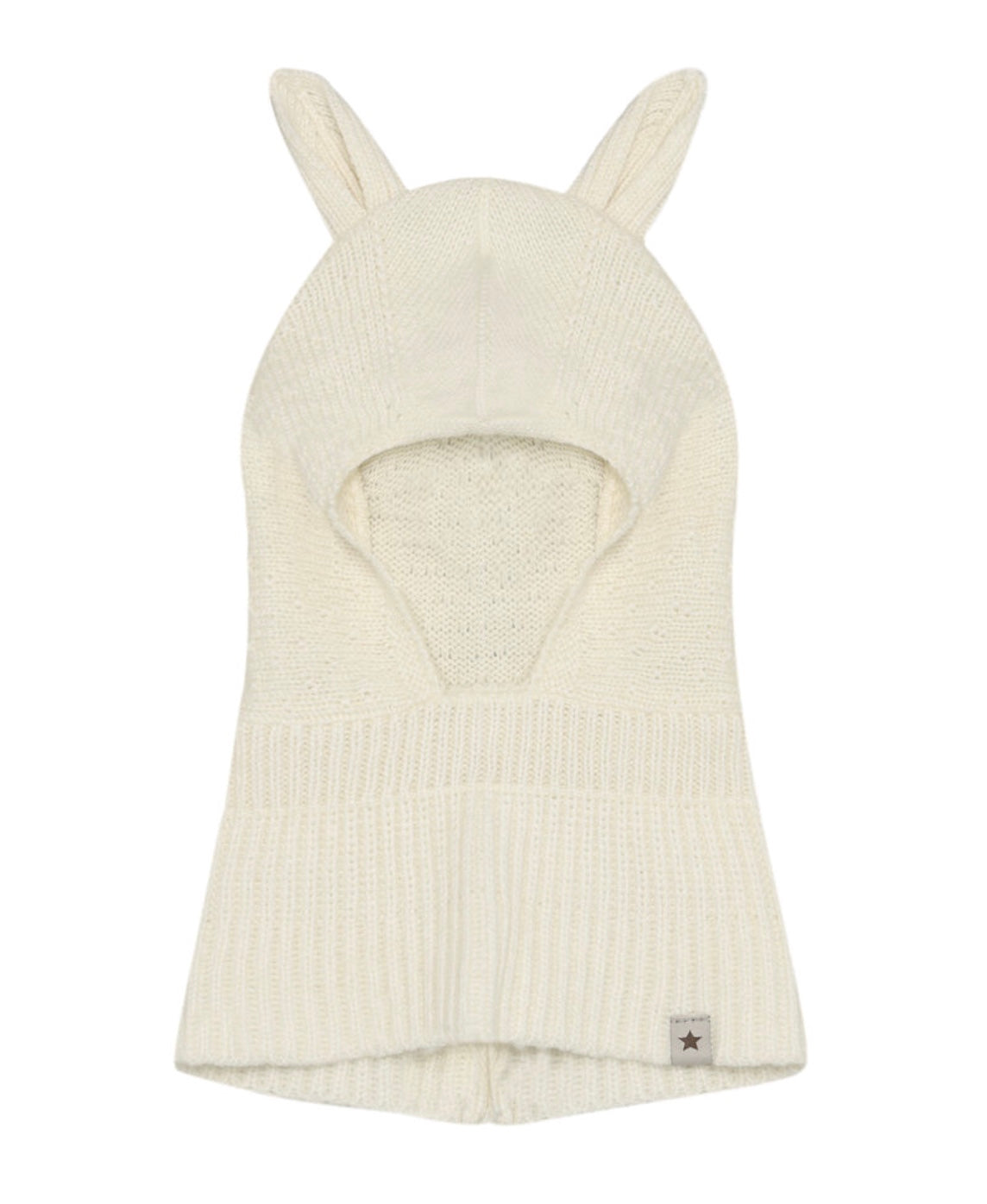 Balaclava Ears Wool Knit Off-White