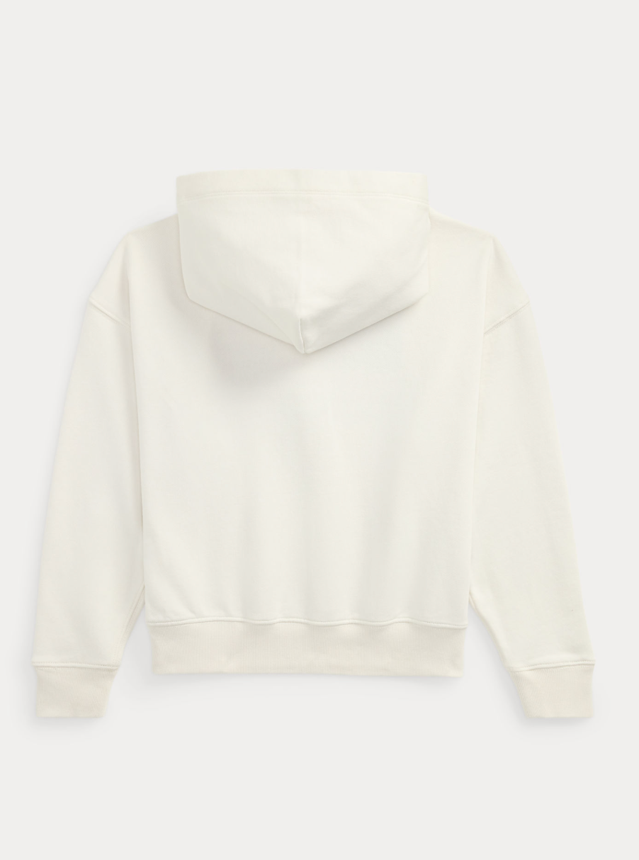 Hettegenser Applique French Terry Flag White