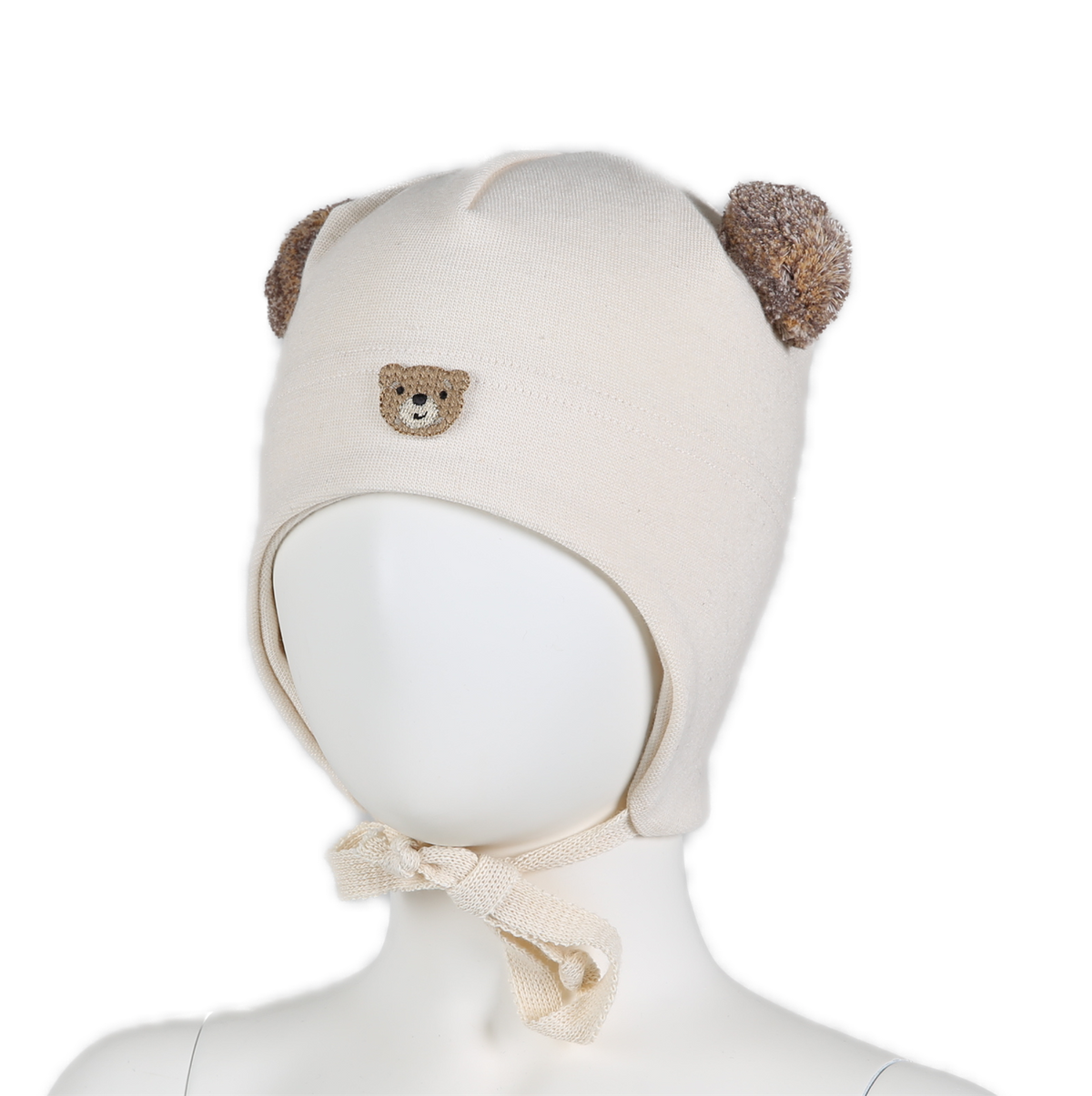 Knytelue Baby Bjørn m/dusker off-white