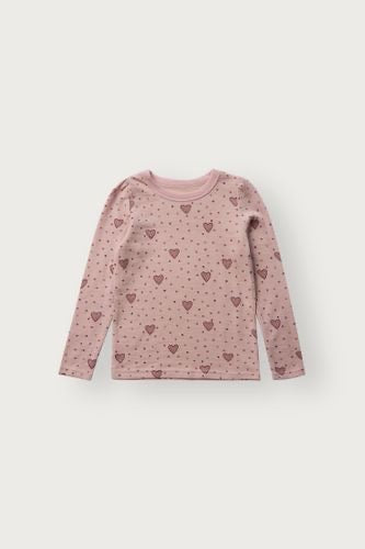 Genser Abba Hearts Puff Ull Dusty Rose