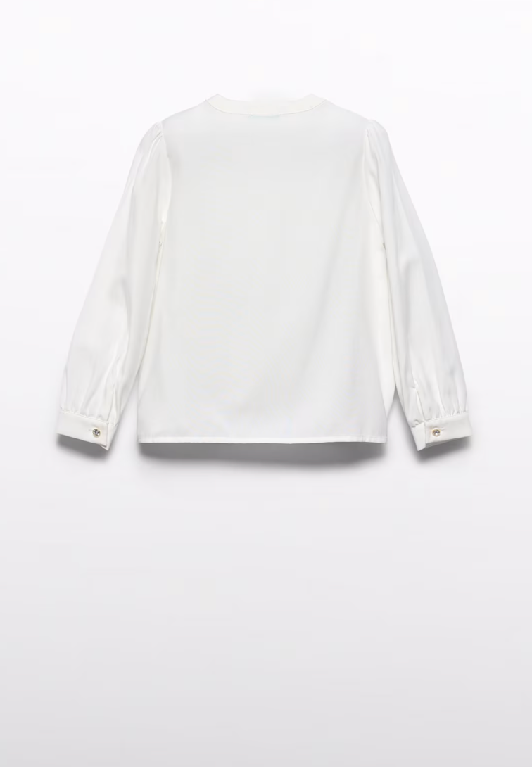 Bluse Ruffle Natural