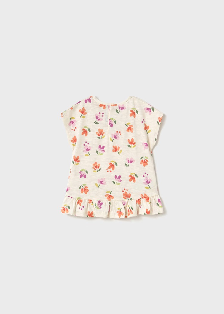 T-skjorte Print Blomster Bone Carrot