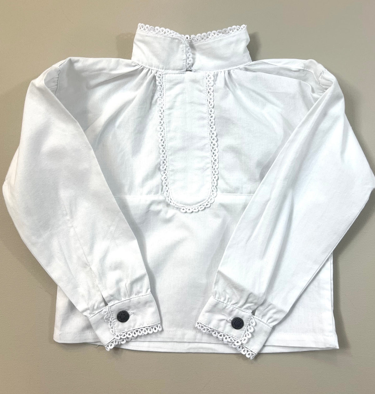 Bunadsskjorte jente bred bord