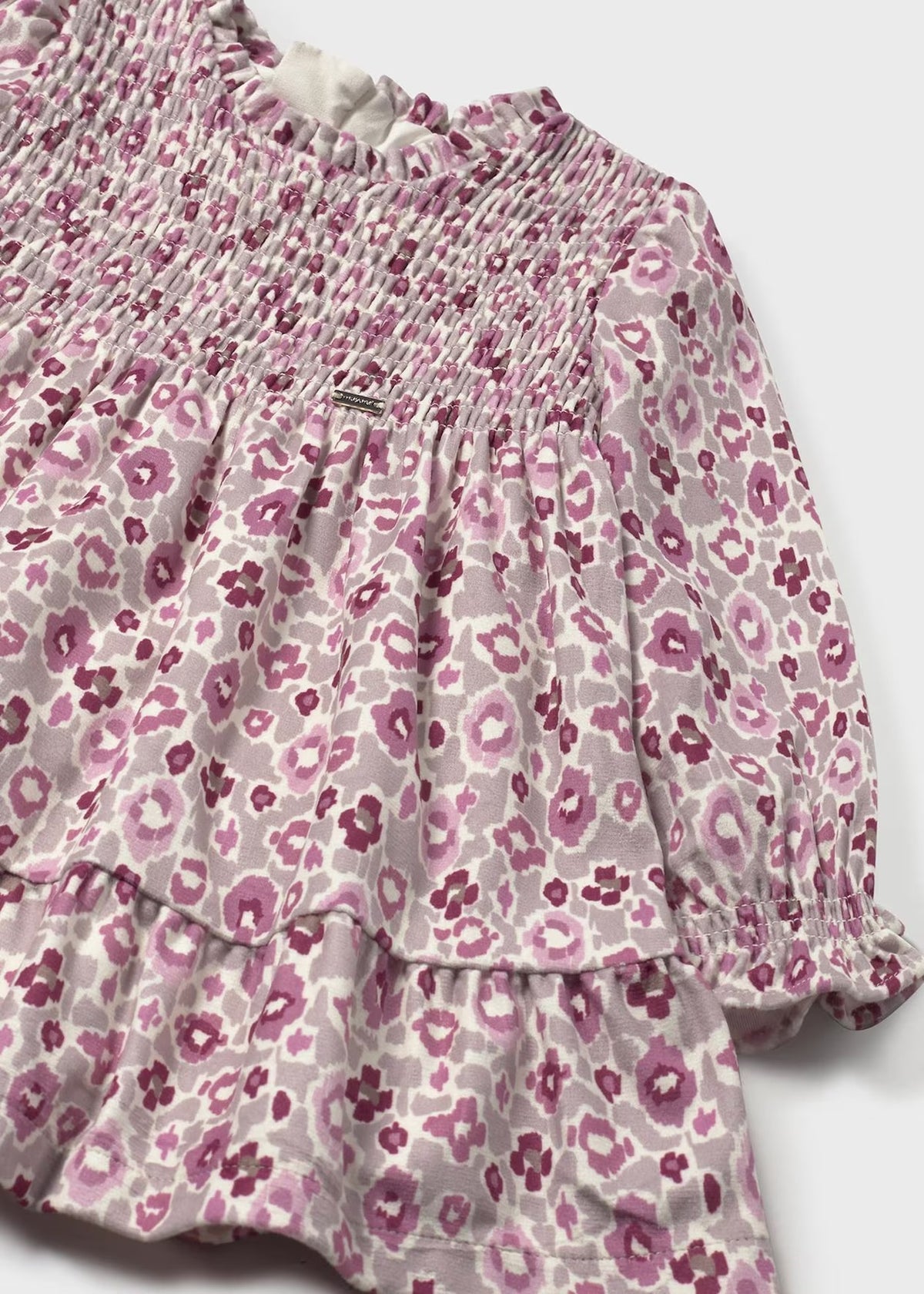 Kjole Printed Velvet Cuarzo