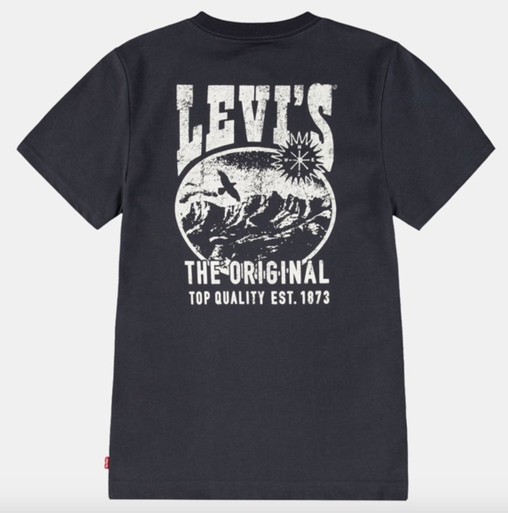 T-skjorte Valley View Jet Black