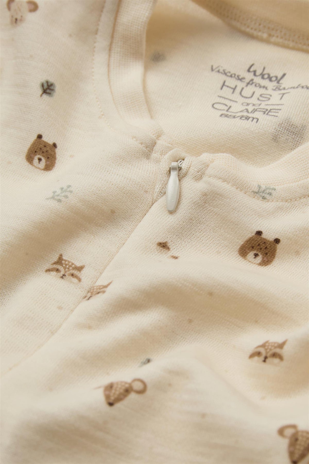 Heldress Manu Zip Ull Forest Off White