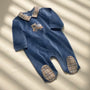 Sparkedress Velour Ruffled Blueberry