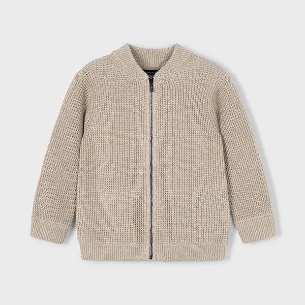 Cardigan Knitted Zip Chai