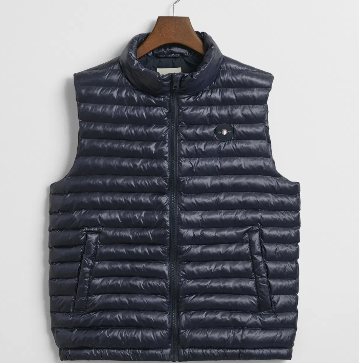 Vest Shiny Light Padded Evening Blue