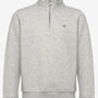Genser Halfzip Light Grey Melange