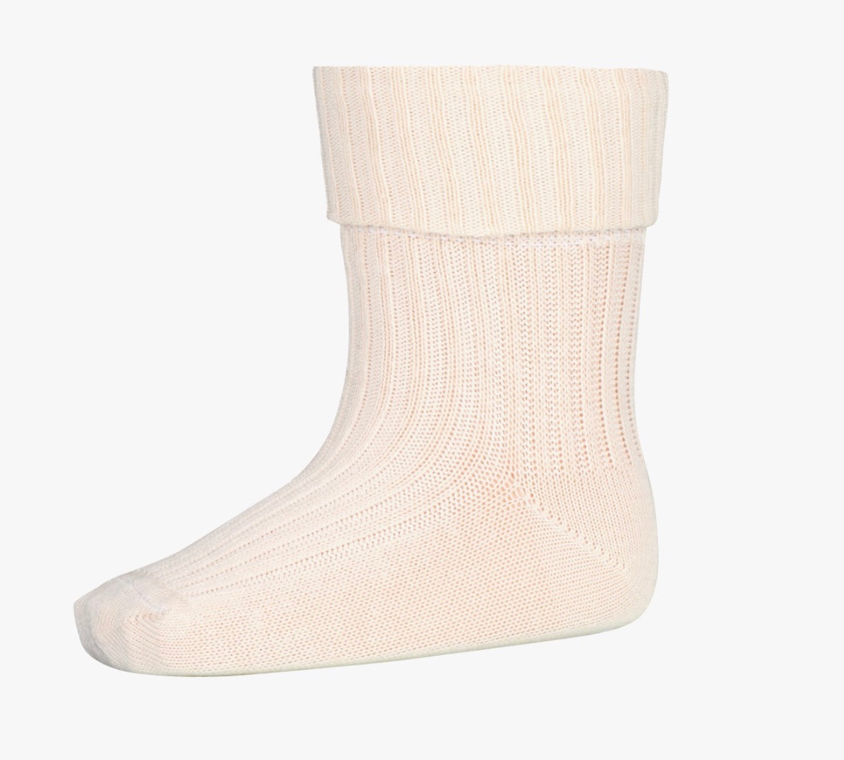 Sokk Rib Bomull Ecru