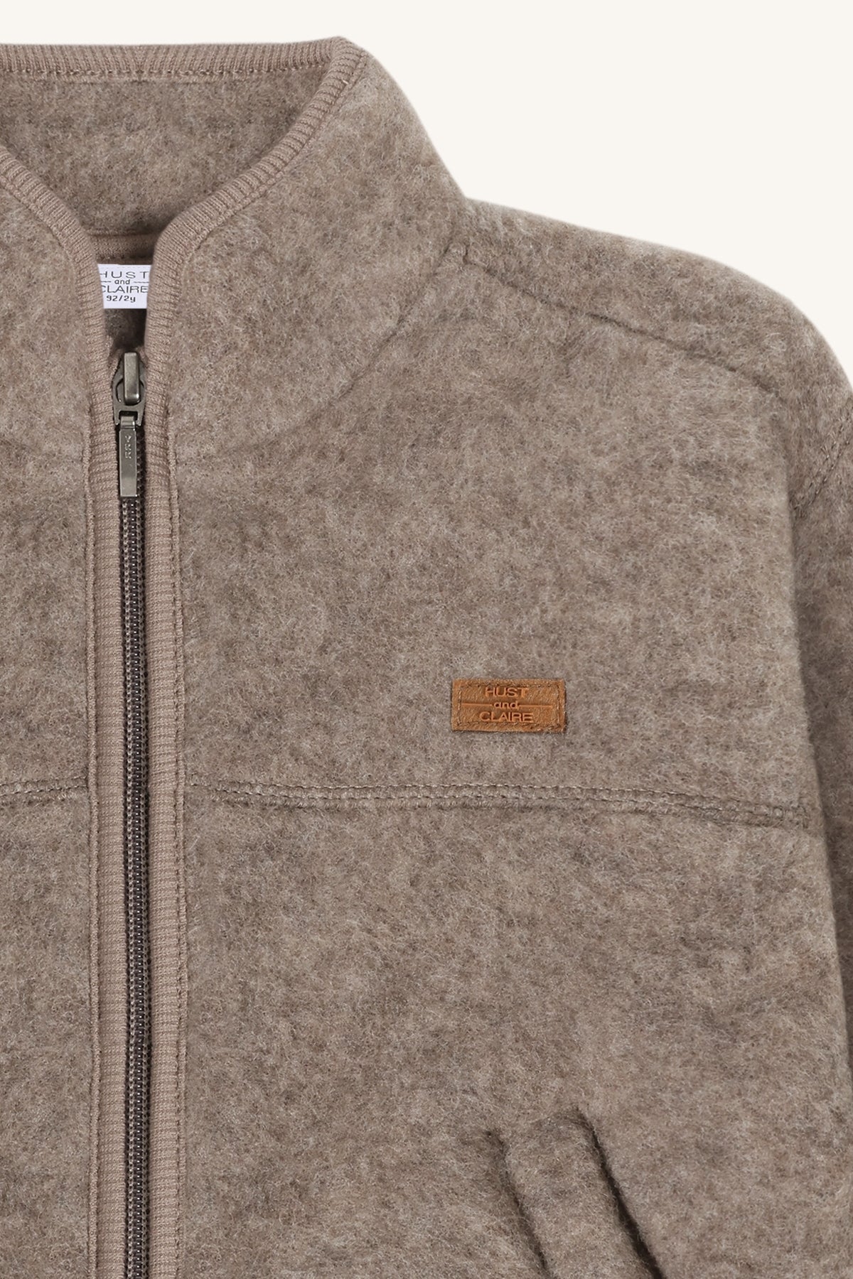 Jakke Emi Zip Wool Deer Melange