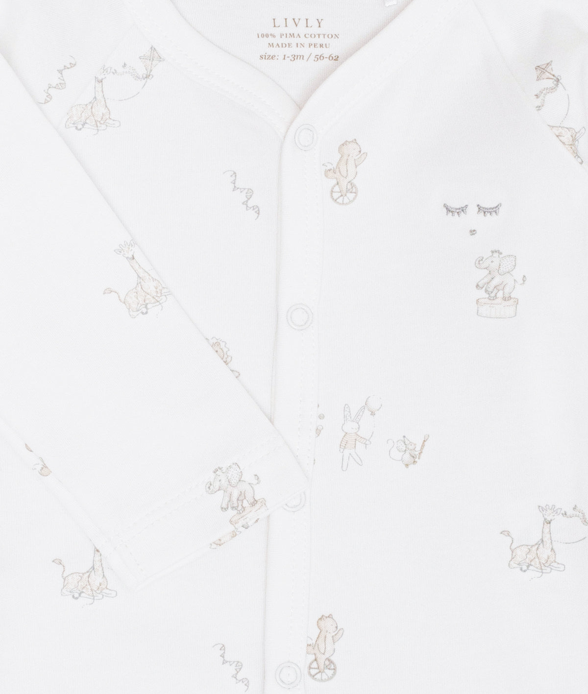 Body Full Snap Celebration Parade White