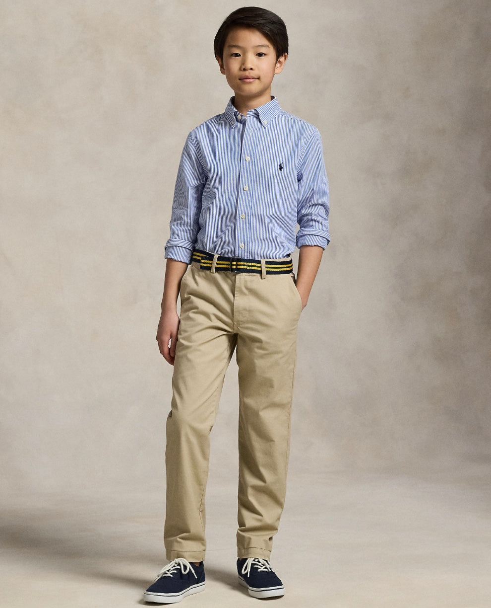 Bukse Slim Fit m/belte Classic Khaki