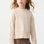 Genser Knitted Smooth Beige Vigo