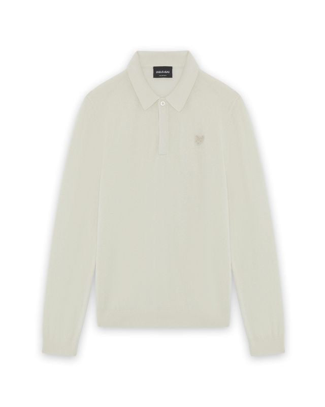 Genser Knitted Polo Putty