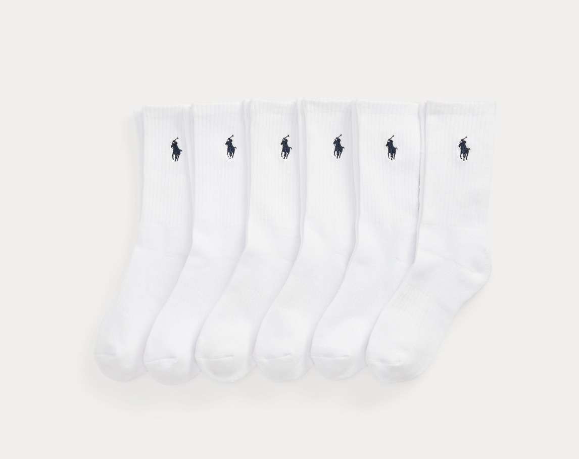Sokker Athletic 6-Pack White