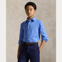 Skjorte Linen Bright Blue