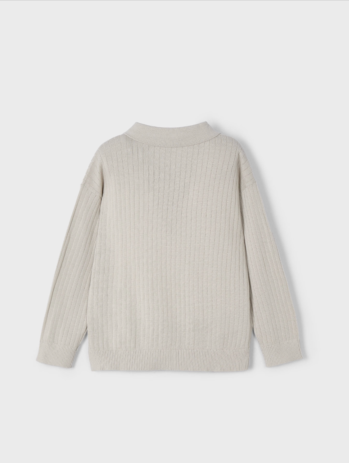 Genser Polo Neck Jumper Bone