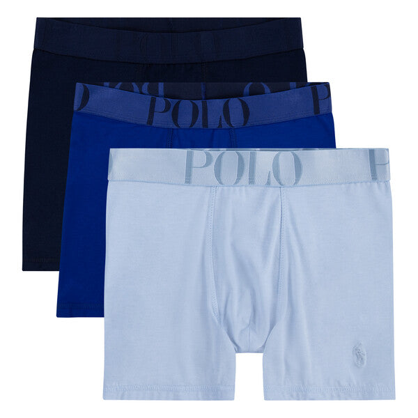 3 Pk Boxer Office Blue