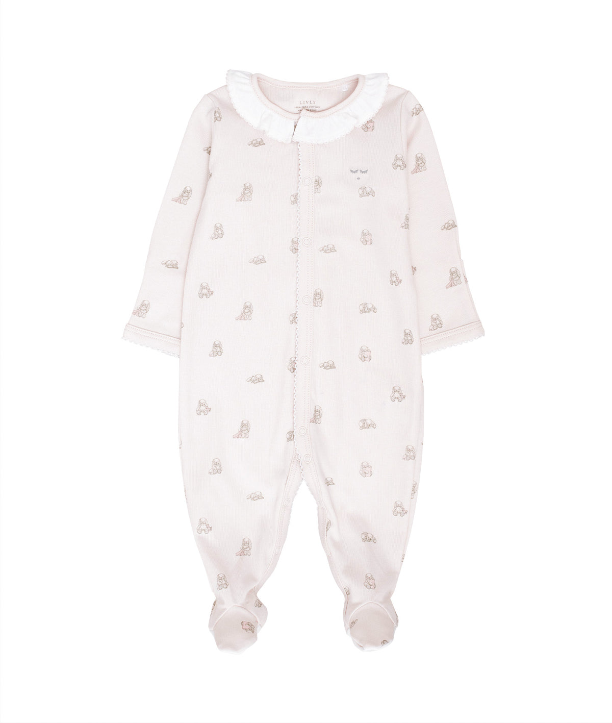 Sparkedress Snuggle Bunny Marley Remi Footie Pink