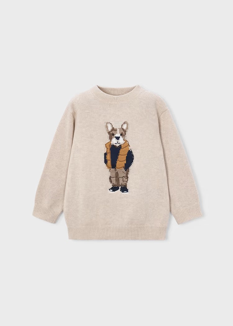 Genser Knit Dog Oat