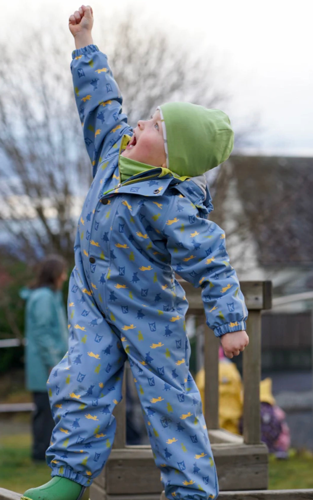 Helårsregndress Hagl Mjuk Blå