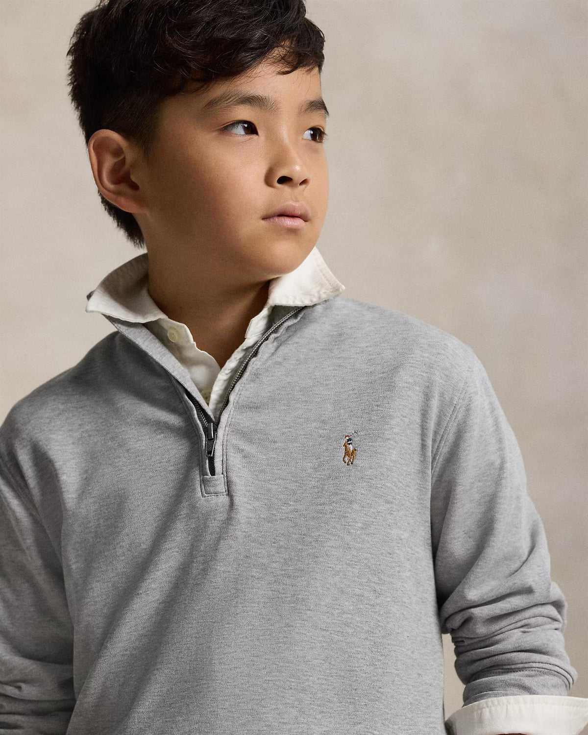Genser Halfzip Pullover Andover Heather