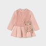 Kjole Teddy M/Bamseveske Rosa