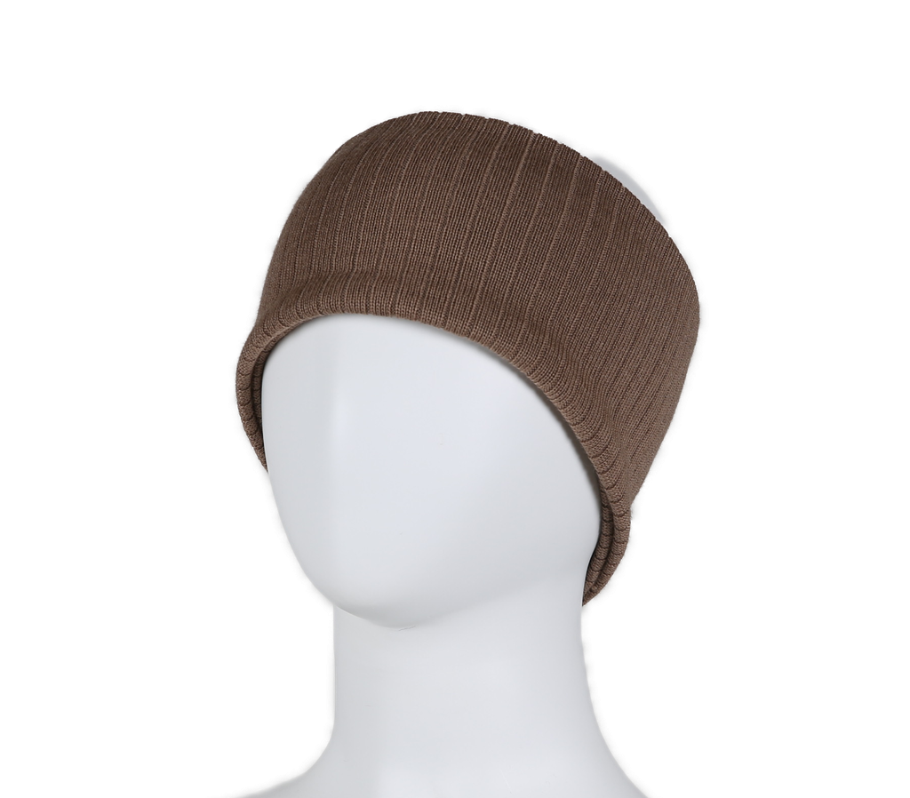 Pannebånd rib merinowool Mocha
