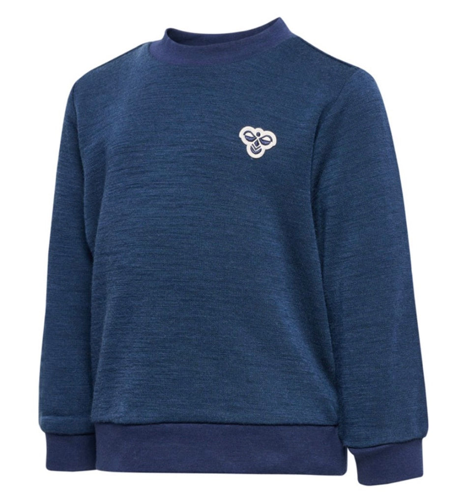 Genser Ull Bee Dress Blues