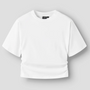 T-Skjorte Novegat Ss Short Rouched top Bright White
