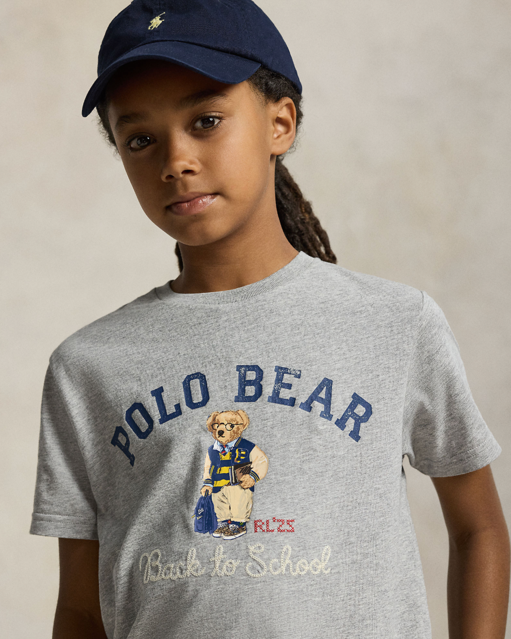 T-Skjorte Polo Bear Back To School Grey