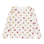 Genser Abba Hearts Puff Off White