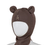 Balaclava Ull Teddybjørn Brunmelert