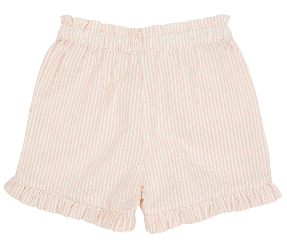 Shorts Seersucker Girly Dusty Rose