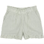 Shorts Seersucker Girly Green Cream
