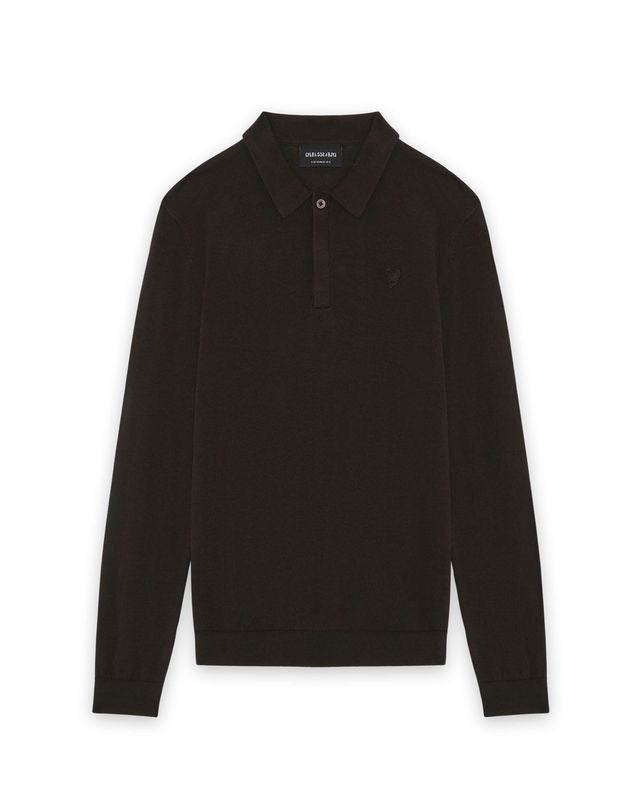 Genser Knitted Polo Ebony