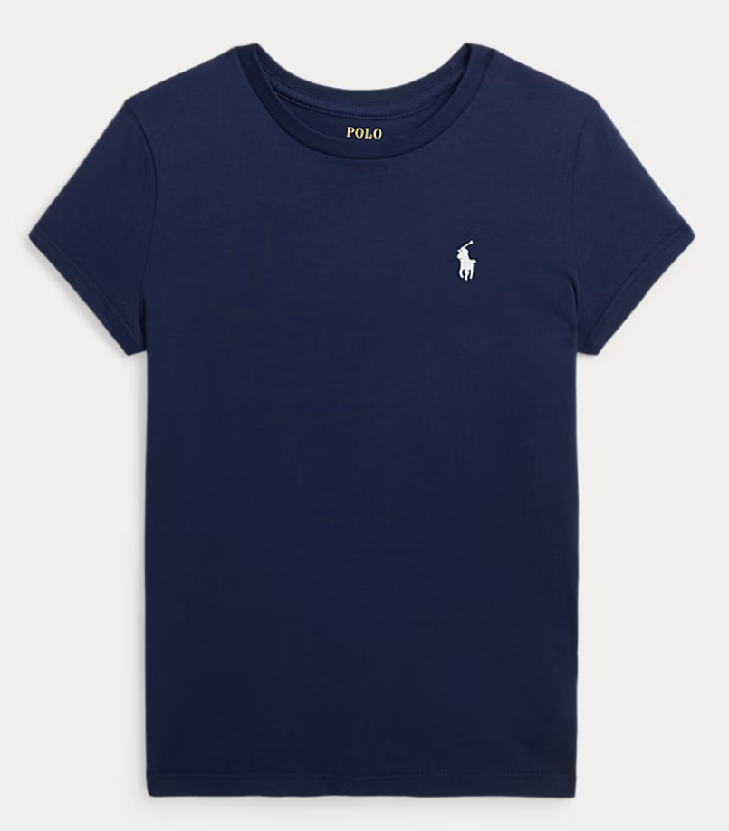 T-skjorte Girl Cotton Jersey Navy