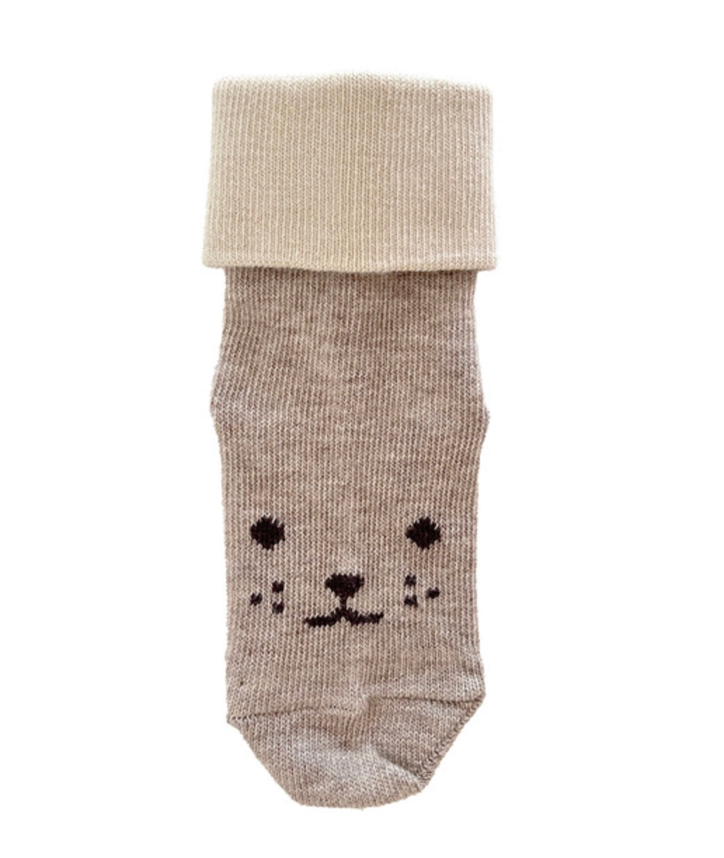 Sokker Anton Light Brown Melange