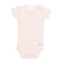 Ullbody Striper kort erm Rosa
