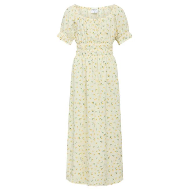 Kjole Alis Soft Yellow