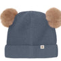 Lue Beanie Wool Knit Pompoms Turbulence