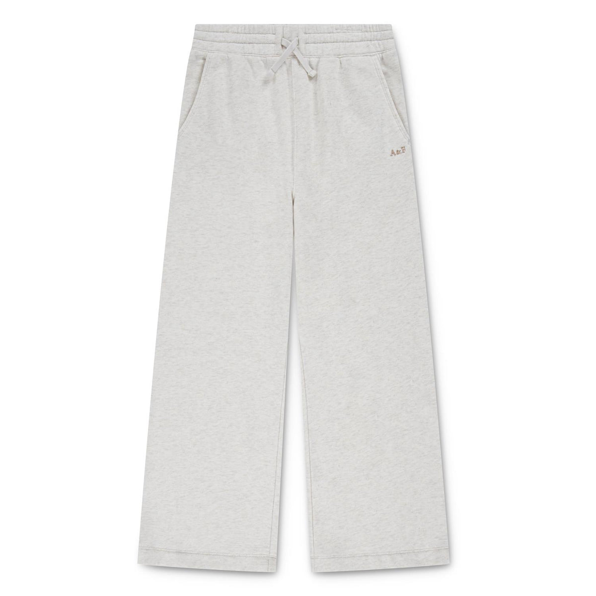 Joggebukse Wide Leg Oatmeal Heather