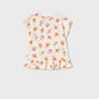 T-skjorte Print Blomster Bone Carrot